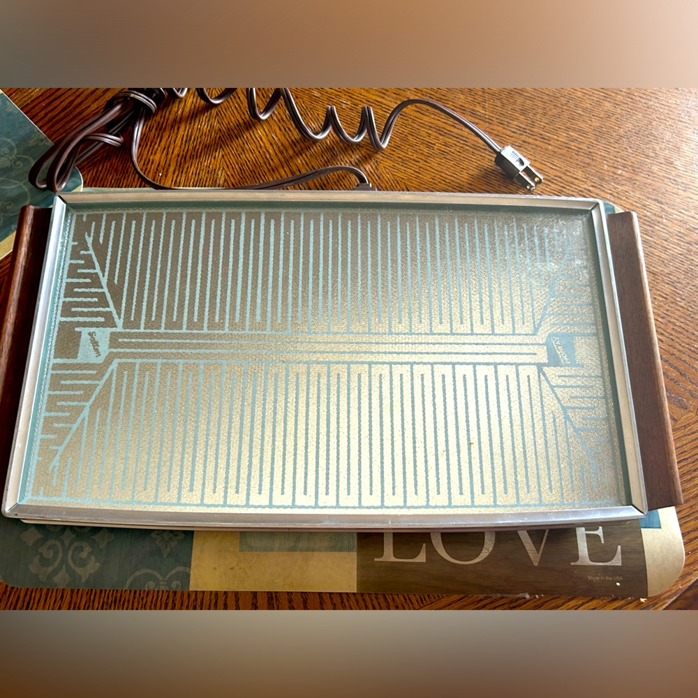 Salton Hotray Automatic Food Warmer H-122 Special Glass Top Works!!